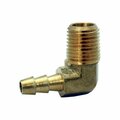 Swivel 0.37 in. Hose Barb x 0.5 in. MPT Yellow Brass Hose Barb Elbow, 5PK SW148102
